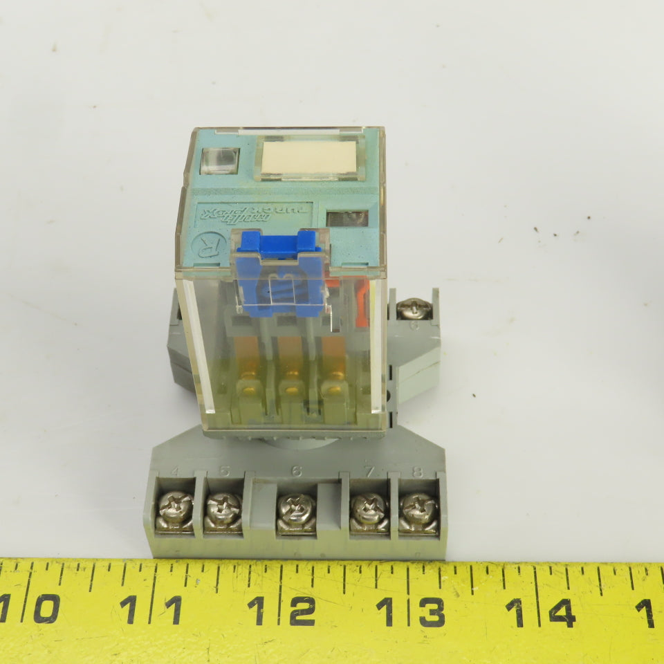 Releco C3-A 33 X 6A Relay W/SR3P-06 Socket Lot Of 2