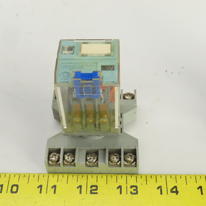 Releco C3-A 33 X 6A Relay W/SR3P-06 Socket Lot Of 2