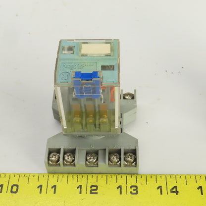 Releco C3-A 33 X 6A Relay W/SR3P-06 Socket Lot Of 2