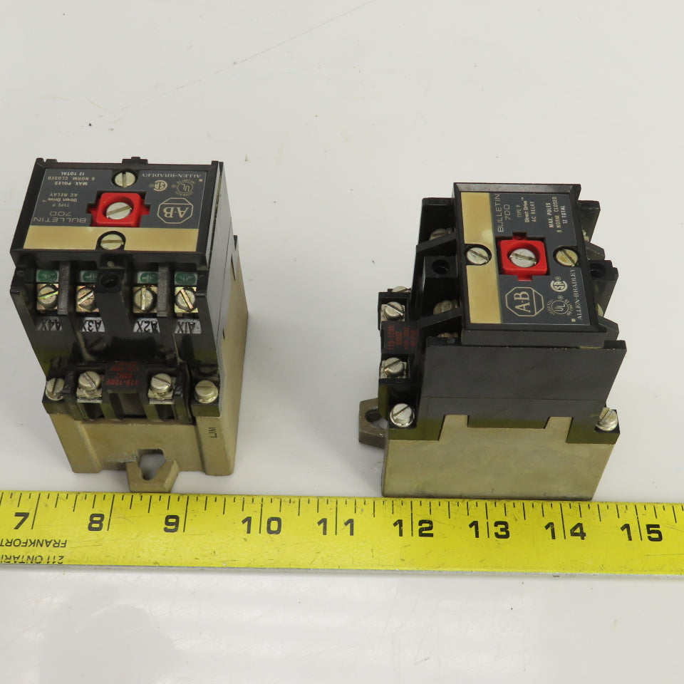 Allen Bradley 700-P400A1 Ser A AC Relay 120V Coil Lot Of 2