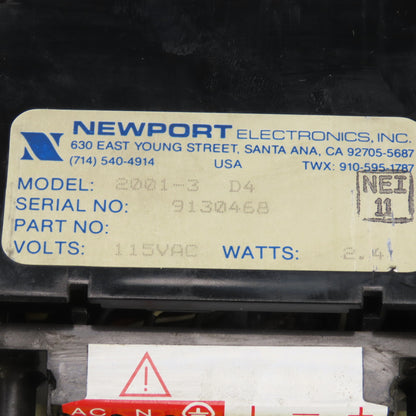 Newport 2001-3 D4 Digital Process Meter 115VAC 2.4 Watts