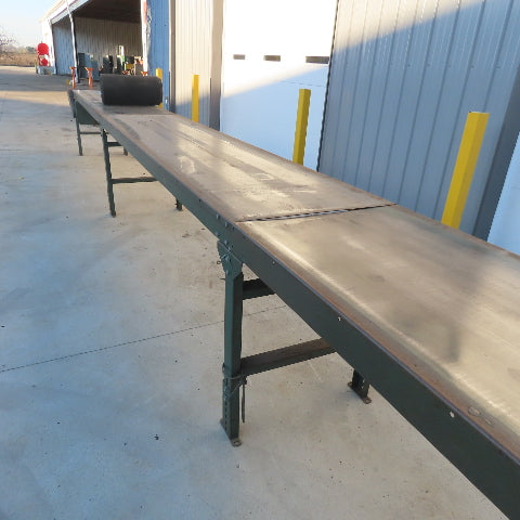 Slide Bed Conveyor 24" Belt 31'OAL 14FPM W/208-230/460V 3Ph