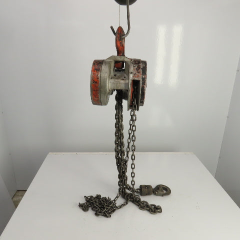 CM 646 2 Ton 4000lb Manual Chain Fall Hoist 7' Lift