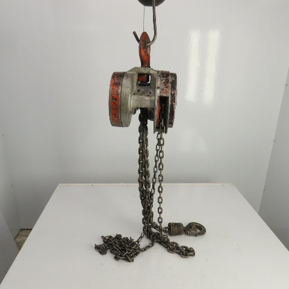 CM 646 2 Ton 4000lb Manual Chain Fall Hoist 7' Lift