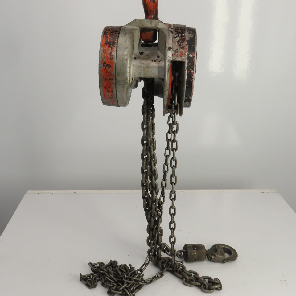 CM 646 2 Ton 4000lb Manual Chain Fall Hoist 7' Lift