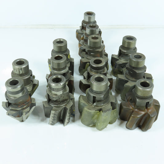 Metcut Misc. 2" To 2-3/8" Radial Drive Counterbore 6 Flute 1/2" Pilot Lot of 13