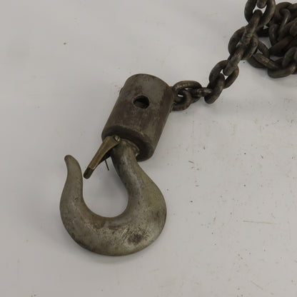 CM Cyclone Model M 2 Ton Manual Chain Fall Hand Hoist 9' Lift 4000lb Capacity