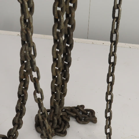 CM Cyclone Model M 2 Ton Manual Chain Fall Hand Hoist 9' Lift 4000lb Capacity