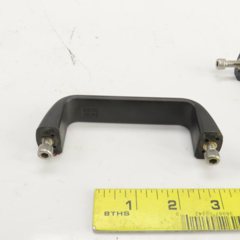 Gama 4-3/4" L Black Heavy Duty Plastic Cabinet Door Pull Handle Lot Of 8