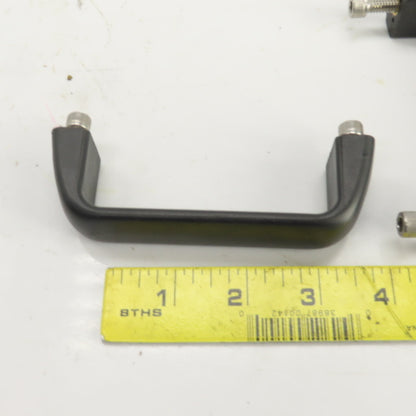 Gama 4-3/4" L Black Heavy Duty Plastic Cabinet Door Pull Handle Lot Of 8