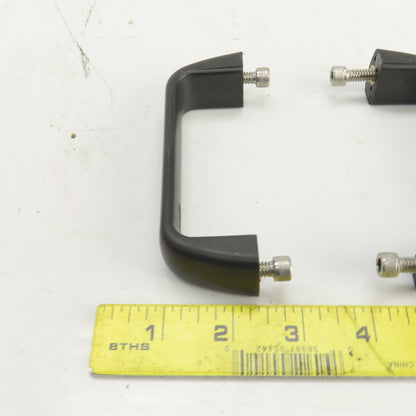 Gama 4-3/4" L Black Heavy Duty Plastic Cabinet Door Pull Handle Lot Of 8