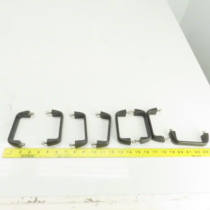 Gama 4-3/4" L Black Heavy Duty Plastic Cabinet Door Pull Handle Lot Of 8