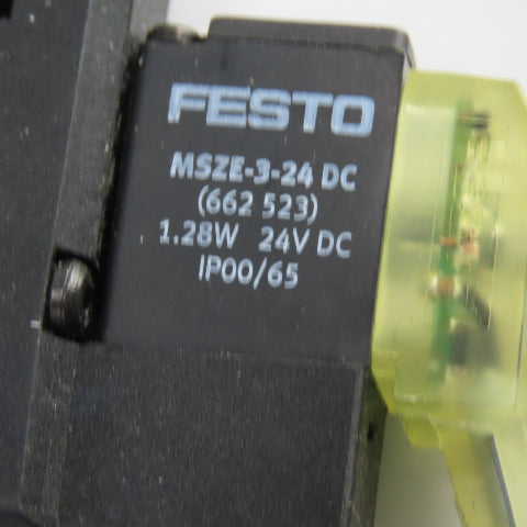 Festo CPE14-M1BH-5J-1/8 5/2 Way Air Solenoid Operated Valve 24VDC 2-8Bar