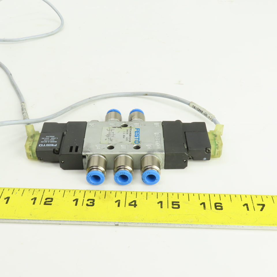 Festo CPE14-M1BH-5J-1/8 5/2 Way Air Solenoid Operated Valve 24VDC 2-8Bar