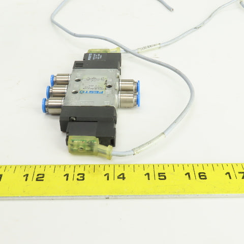 Festo CPE14-M1BH-5J-1/8 5/2 Way Air Solenoid Operated Valve 24VDC 2-8Bar