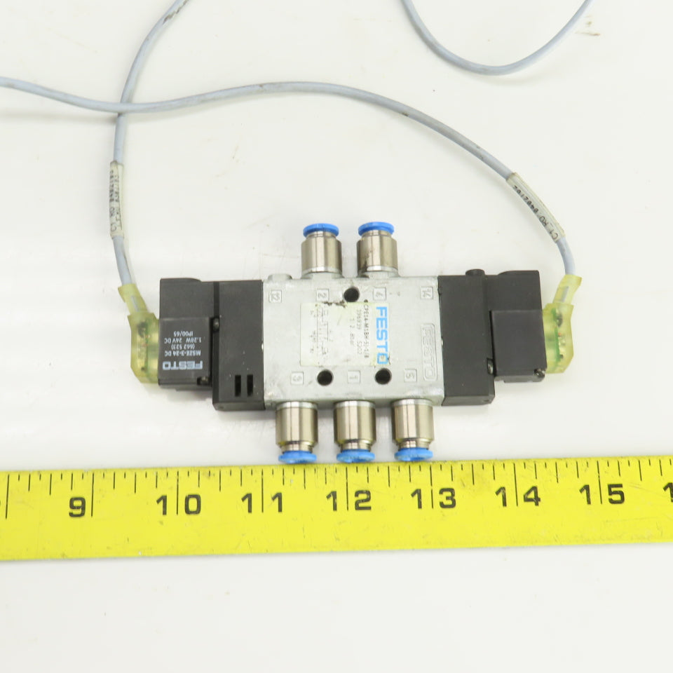 Festo CPE14-M1BH-5J-1/8 5/2 Way Air Solenoid Operated Valve 24VDC 2-8Bar