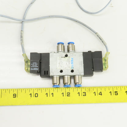 Festo CPE14-M1BH-5J-1/8 5/2 Way Air Solenoid Operated Valve 24VDC 2-8Bar