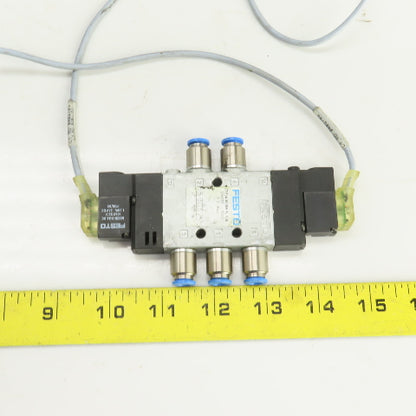 Festo CPE14-M1BH-5J-1/8 5/2 Way Air Solenoid Operated Valve 24VDC 2-8Bar