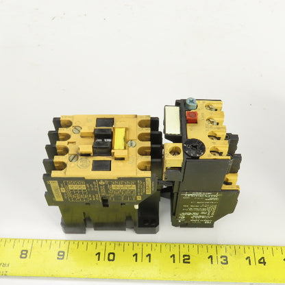 AB 100-A09ND3 6000V Contactor W/193-BSB22 Overload 1.5-2.3A Range Lot Of 2