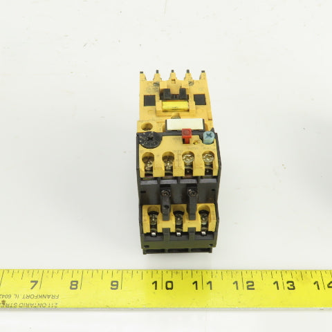 AB 100-A09ND3 6000V Contactor W/193-BSB22 Overload 1.5-2.3A Range Lot Of 2