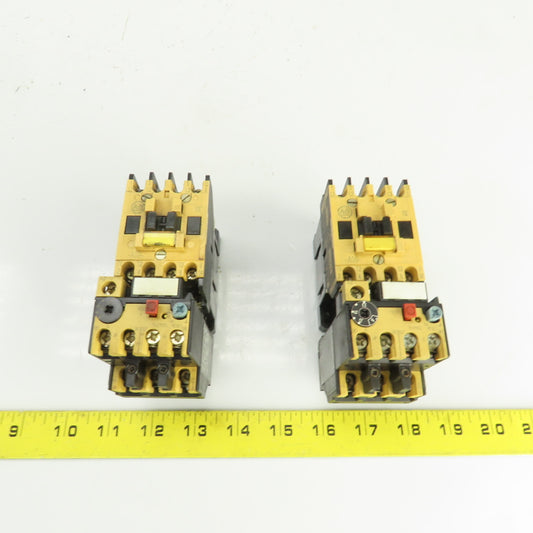 AB 100-A09ND3 6000V Contactor W/193-BSB22 Overload 1.5-2.3A Range Lot Of 2