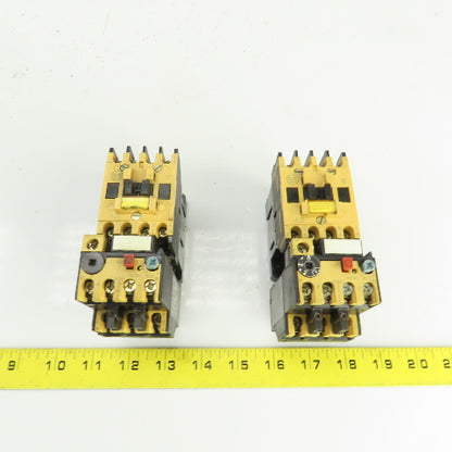 AB 100-A09ND3 6000V Contactor W/193-BSB22 Overload 1.5-2.3A Range Lot Of 2