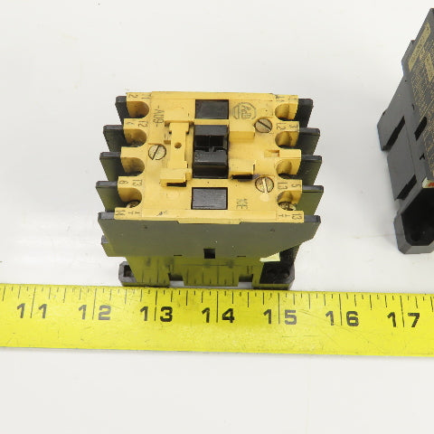 Allen Bradley 100-A09ND3 Ser B 600VAC 9A Contactor Lot Of 2