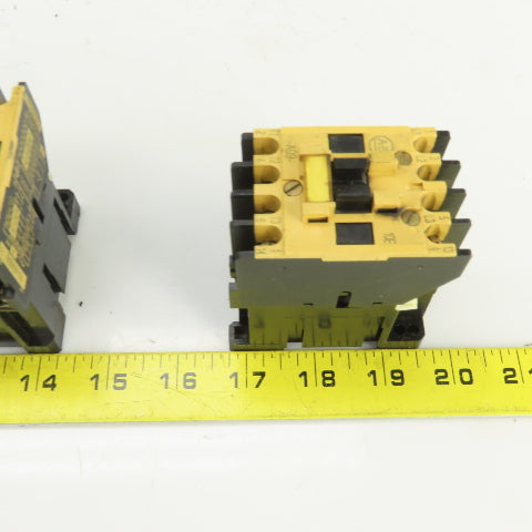 Allen Bradley 100-A09ND3 Ser B 600VAC 9A Contactor Lot Of 2