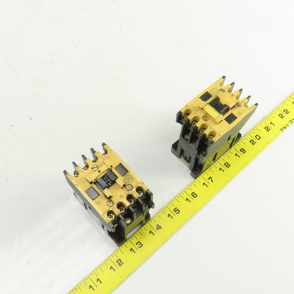 Allen Bradley 100-A09ND3 Ser B 600VAC 9A Contactor Lot Of 2