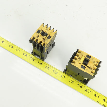 Allen Bradley 100-A09ND3 Ser B 600VAC 9A Contactor Lot Of 2