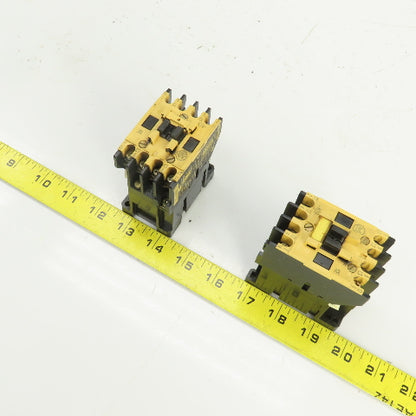 Allen Bradley 100-A09ND3 Ser B 600VAC 9A Contactor Lot Of 2