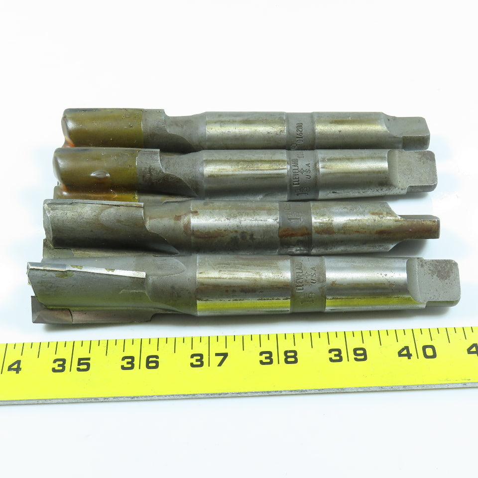 Cleveland 1-1/8" Carbide Tipped Twist Counterbore 3F 3MT Shank 5/16" Pilot Lot/4