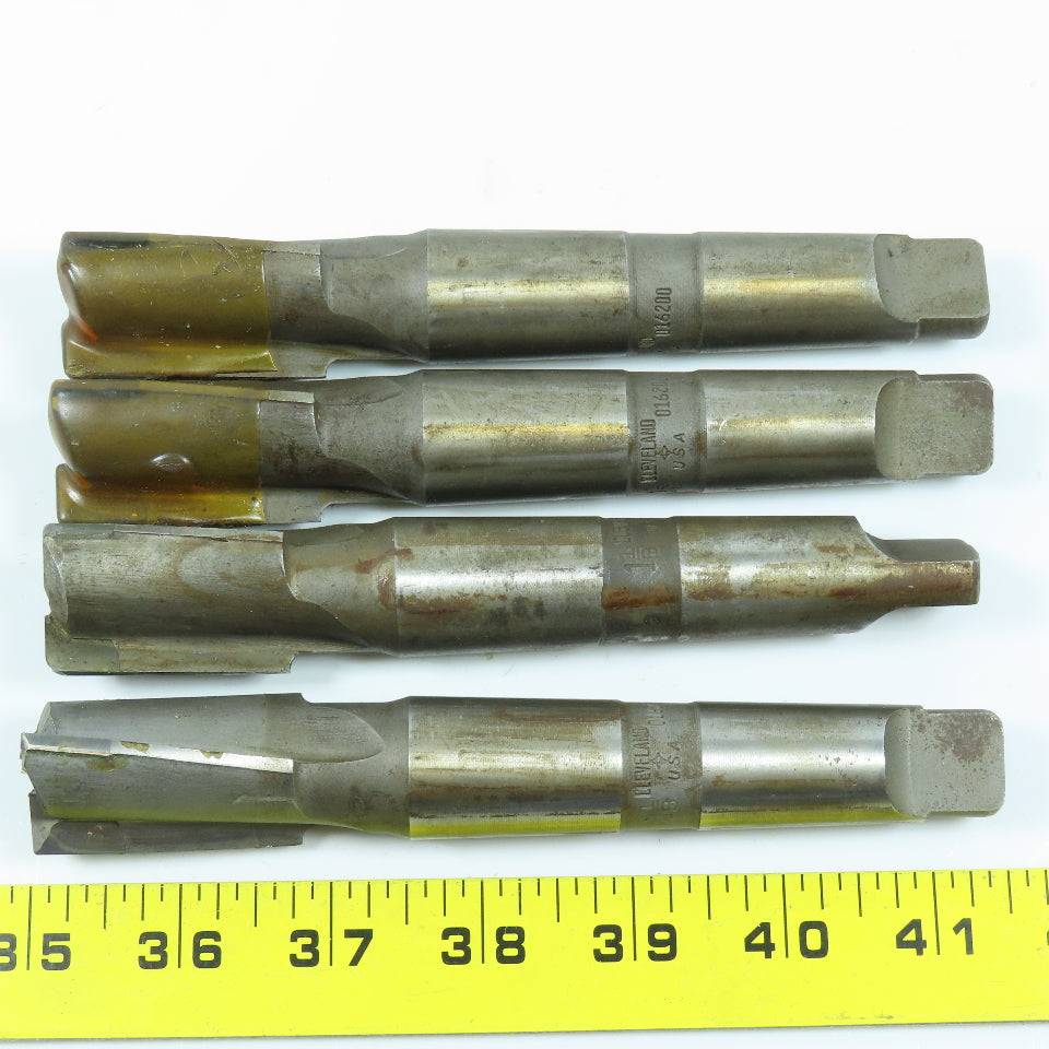 Cleveland 1-1/8" Carbide Tipped Twist Counterbore 3F 3MT Shank 5/16" Pilot Lot/4