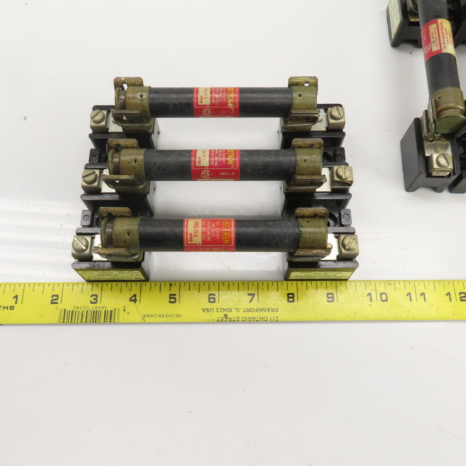 Allen Bradley X-401978 Fuse Holder Set Assembly 30A 600V W/FRS-R-5 Lot Of 9 Sets