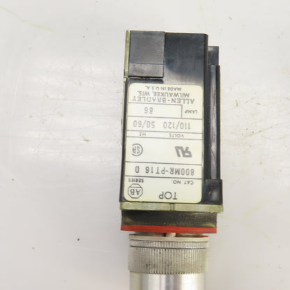 Allen Bradley 800MR-QT24 /800MRPT16 Lighted Green/Orange Push Button 24VDC Lot/4