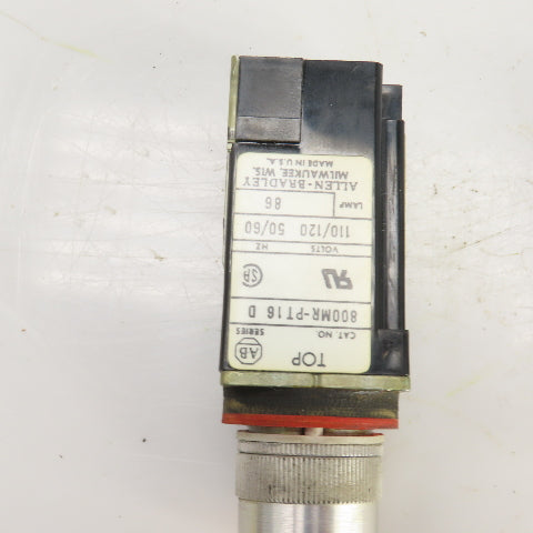 Allen Bradley 800MR-QT24 /800MRPT16 Lighted Green/Orange Push Button 24VDC Lot/4