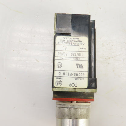 Allen Bradley 800MR-QT24 /800MRPT16 Lighted Green/Orange Push Button 24VDC Lot/4