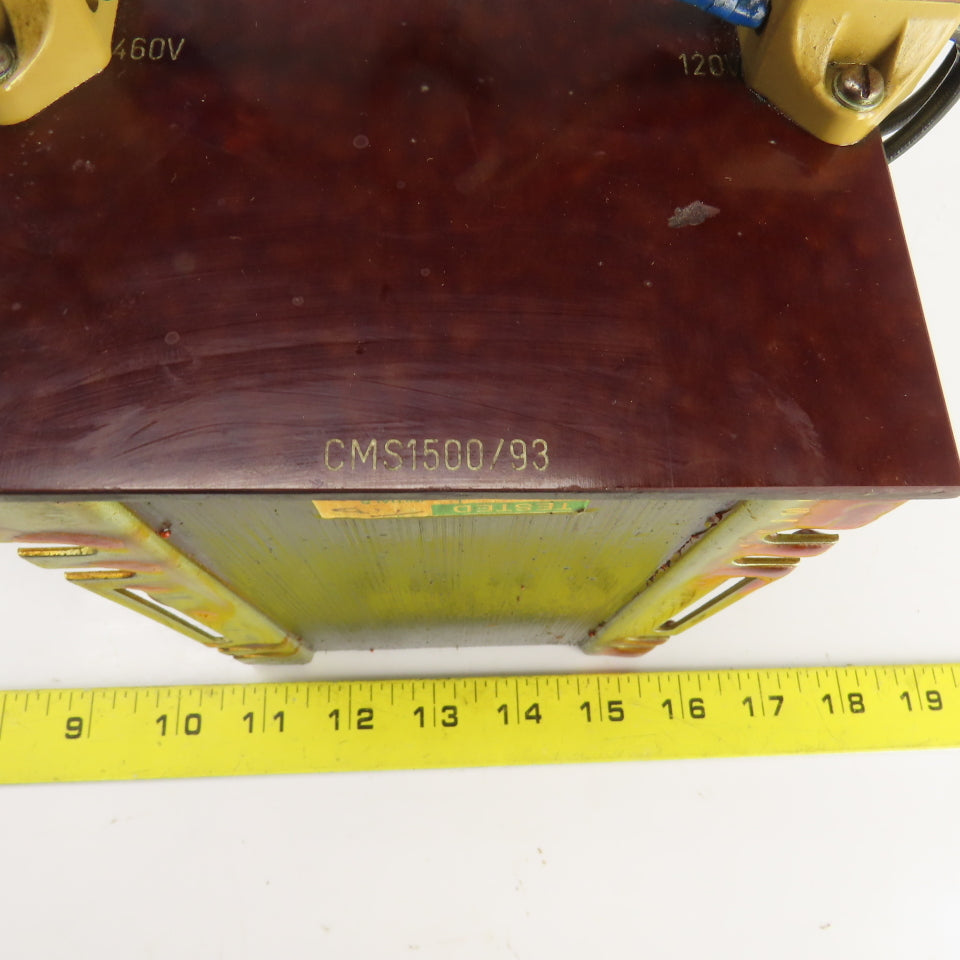 Bel Developments CMS1500/93 460V Primary 120V Secondary Transformer