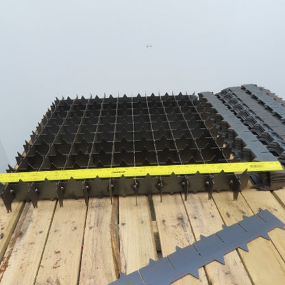 29" x 29" Assembled CNC Laser Cutter Steel Bed Spike Slat Grid Plus Lot Of 128