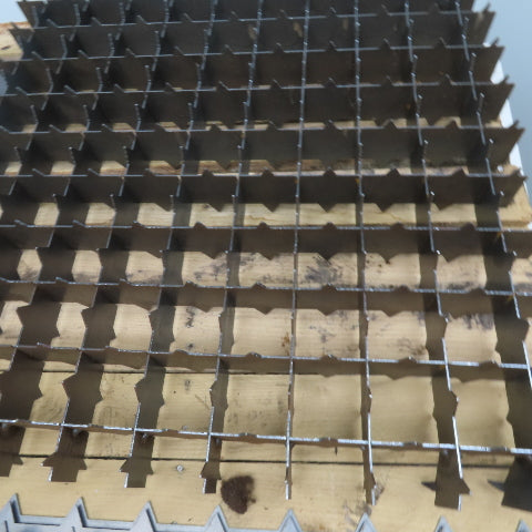 29" x 29" Assembled CNC Laser Cutter Steel Bed Spike Slat Grid Plus Lot Of 128
