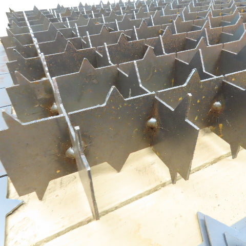 29" x 29" Assembled CNC Laser Cutter Steel Bed Spike Slat Grid Plus Lot Of 128
