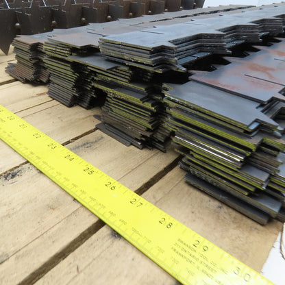 29" x 29" Assembled CNC Laser Cutter Steel Bed Spike Slat Grid Plus Lot Of 128