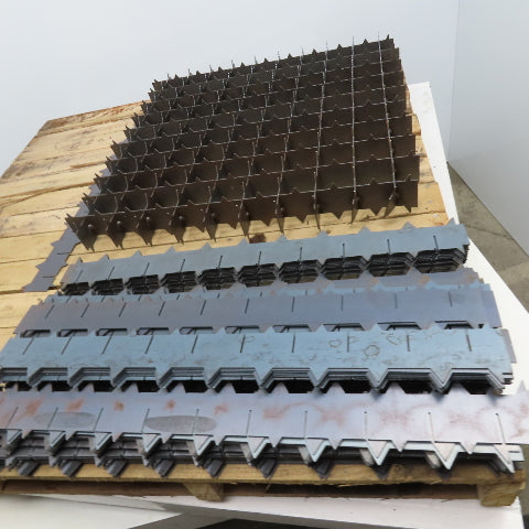 29" x 29" Assembled CNC Laser Cutter Steel Bed Spike Slat Grid Plus Lot Of 128