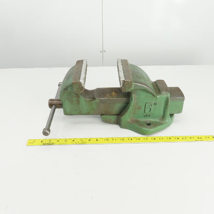 Hakhoret 109 6" Jaw Stationary Machinist Bench Vise 7" Open