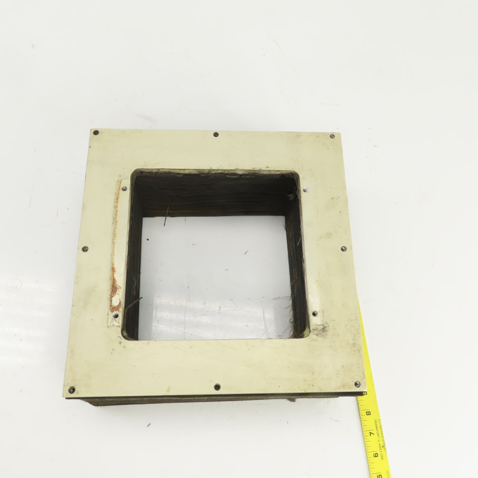 8" x 8" Square ID x 16' Long Accordion Style Way Cover Bellows W/Connector Plate