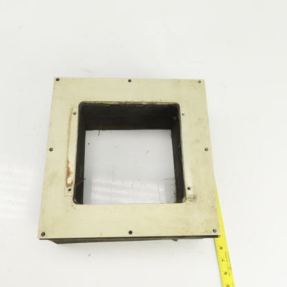 8" x 8" Square ID x 16' Long Accordion Style Way Cover Bellows W/Connector Plate