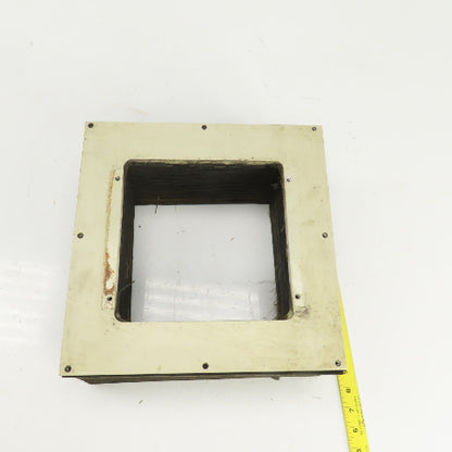 8" x 8" Square ID x 16' Long Accordion Style Way Cover Bellows W/Connector Plate