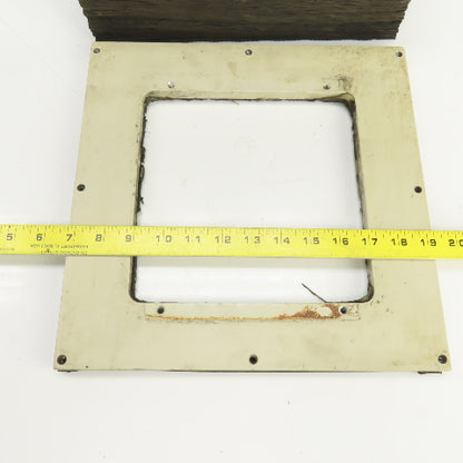 8" x 8" Square ID x 16' Long Accordion Style Way Cover Bellows W/Connector Plate