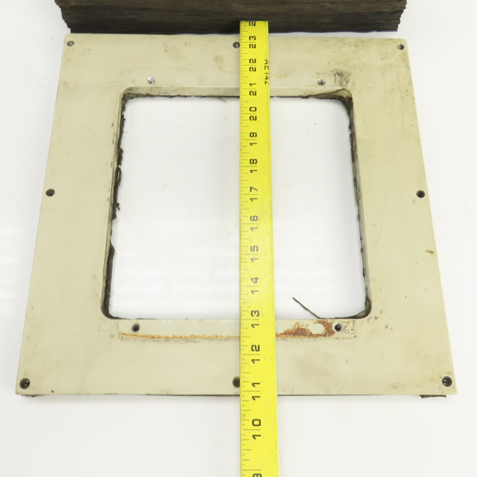 8" x 8" Square ID x 16' Long Accordion Style Way Cover Bellows W/Connector Plate