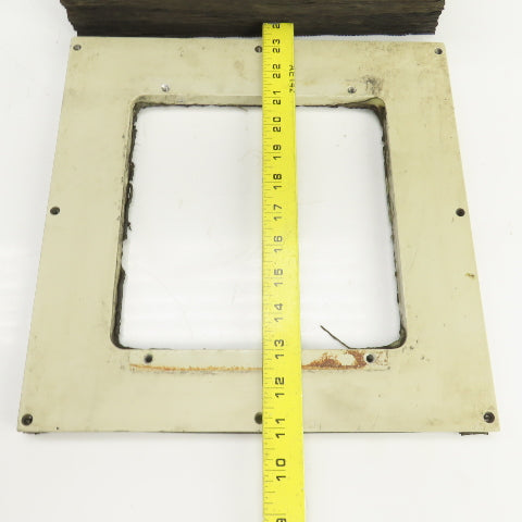 8" x 8" Square ID x 16' Long Accordion Style Way Cover Bellows W/Connector Plate